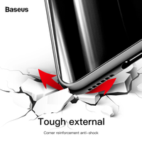 Torbica Baseus Glass Sparkling za iPhone X crna