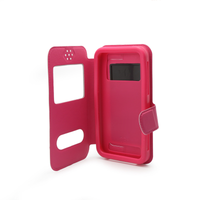 Torbica bi fold univerzalna za mobilni telefon 4.3-4.5" pink